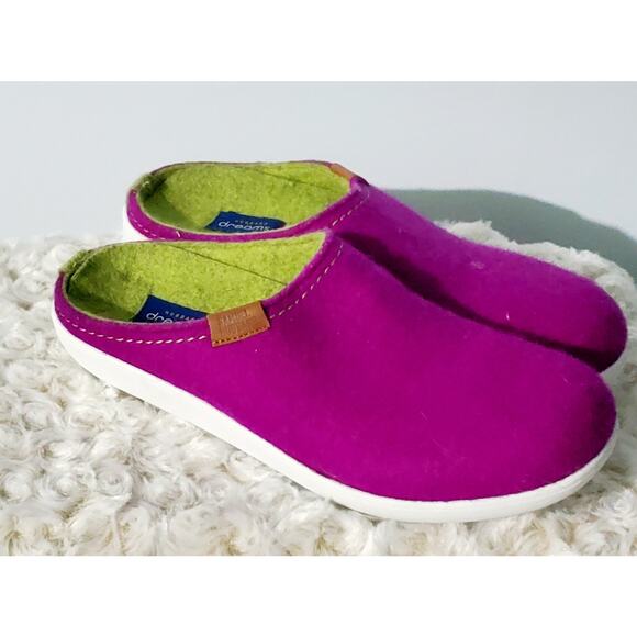 Samuel Hubbard Dreams Pink SlipOn Size 6.5 Casual Back-to-School College Wool - Picture 3 of 9